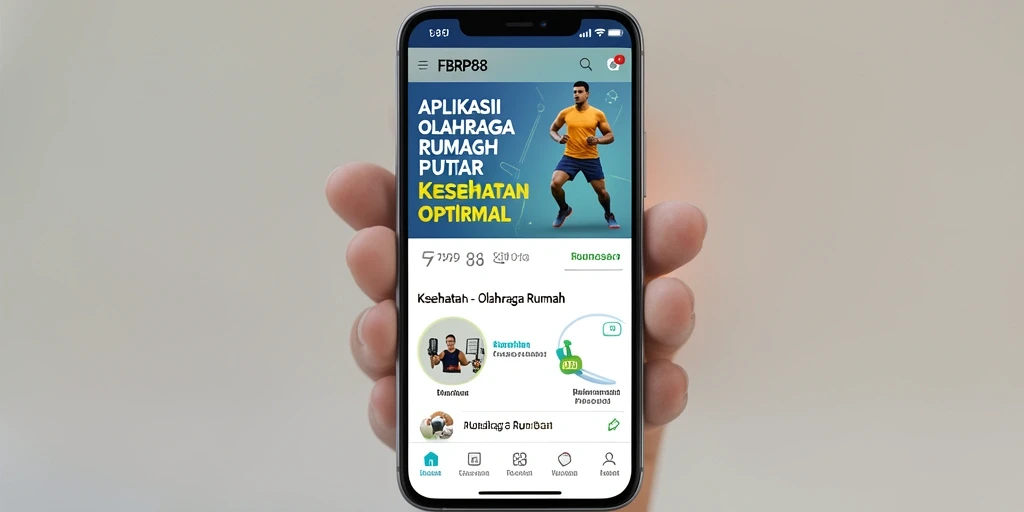 Antarmuka FBRP88 yang menarik dengan pilihan latihan beragam.