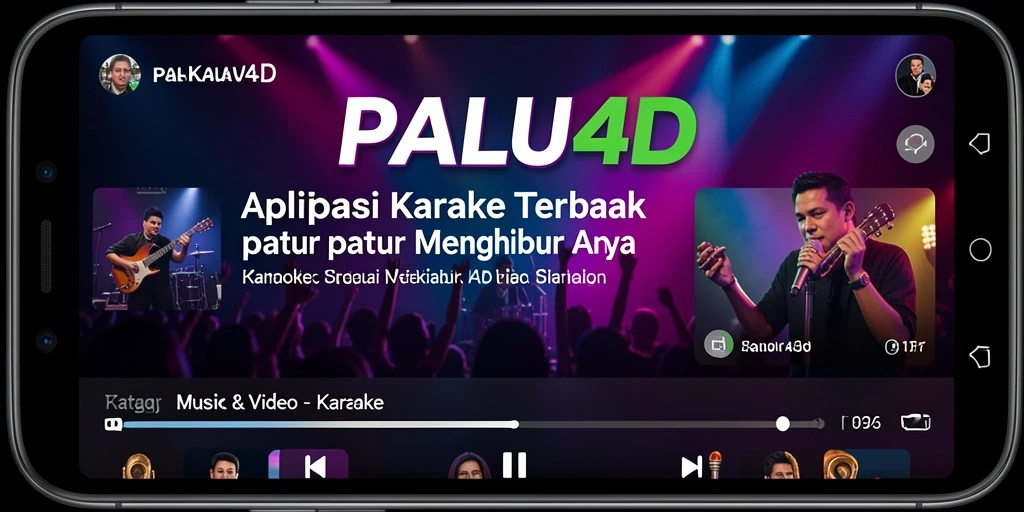 Screenshot utama PALU4D menampilkan antarmuka aplikasi karaoke yang menarik dan mudah digunakan.