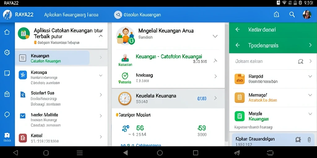 Tampilan antarmuka RAYA22 yang menarik dan fungsional.