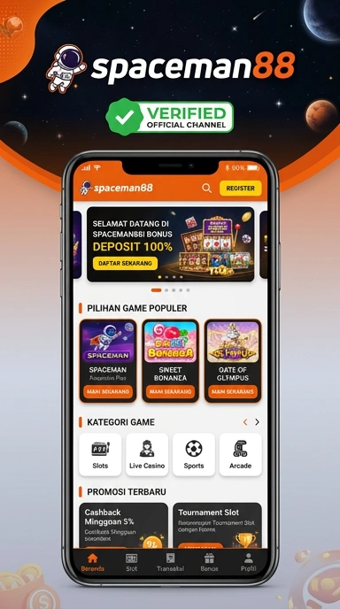 Tampilan kanal resmi spaceman88